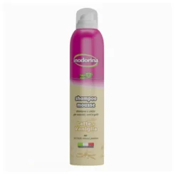 Inodorina Champú en Seco Leche y Vainilla para perros y gatos New