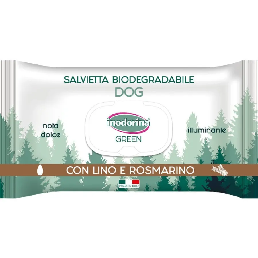 Inodorina Green Toallitas Húmedas Iluminadoras para perros