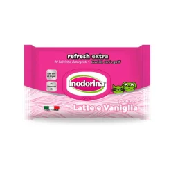 Inodorina Refresh Extra Toallitas Húmedas Vainilla para perros y gatos
