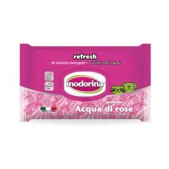 Inodorina Refresh Toallitas Húmedas Agua de Rosas para mascotas Outlet