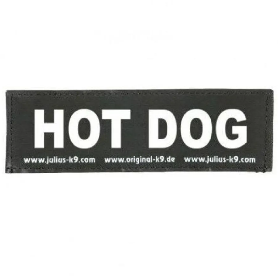 Julius-K9 Julius K9 Hot Dog Etiqueta para Arnés de perros Online
