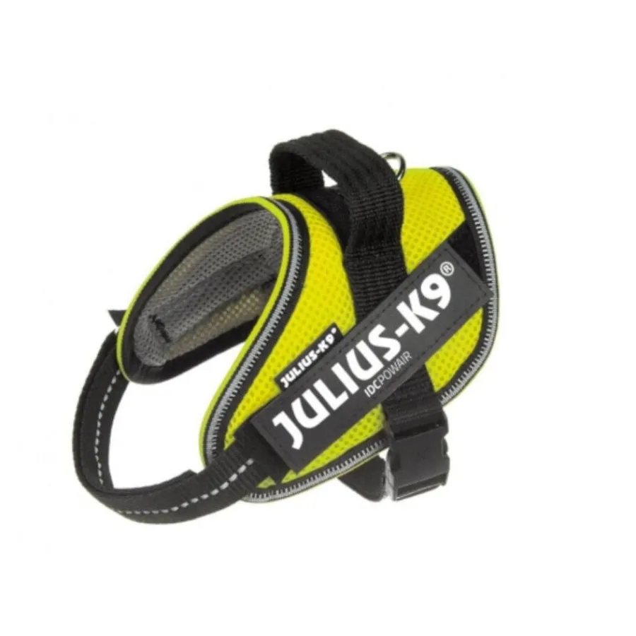 Julius-K9 Julius K9 IDC Powair Arnés Neón Amarillo para perros Hot