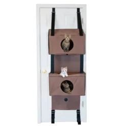 K & H K&H Árbol de Tres niveles de Puertas para gatos