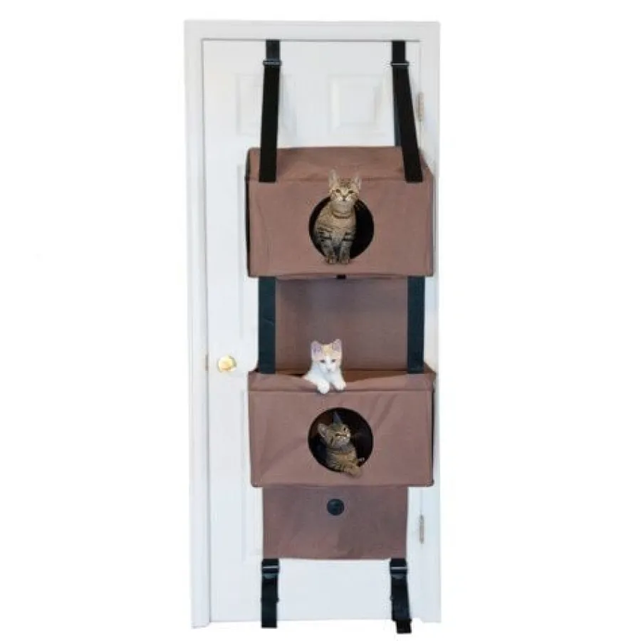 K & H K&H Árbol de Tres niveles de Puertas para gatos