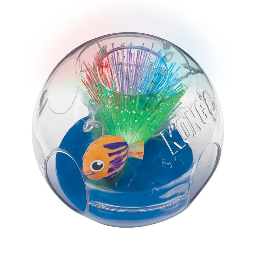 Kong Bat-A-Bout Glow Acuario Juguete Interactivo para gatos Hot