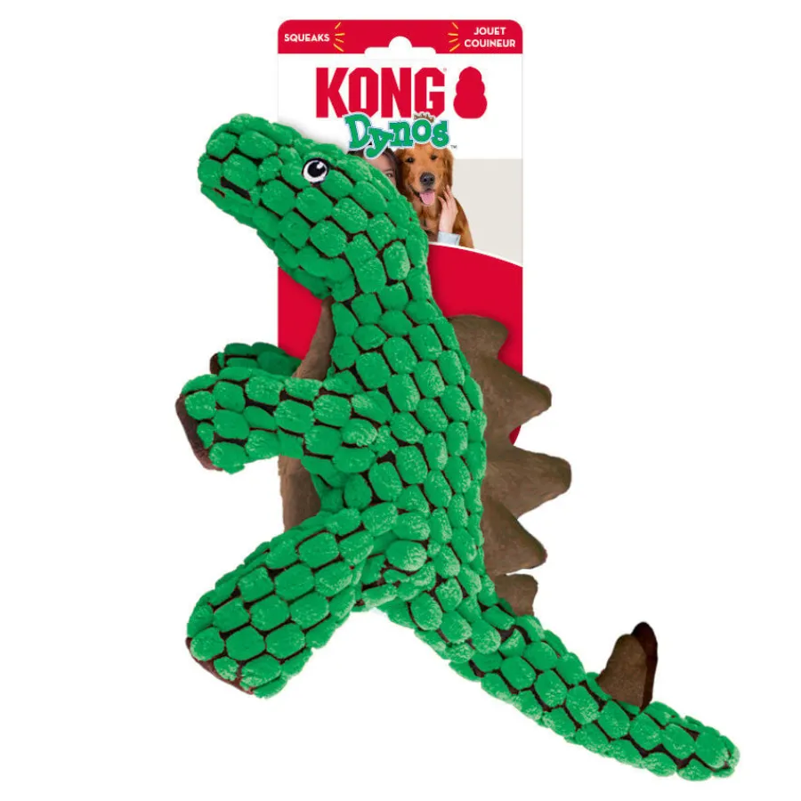 Kong Dynos Stegosaurus Verde Peluche para perros