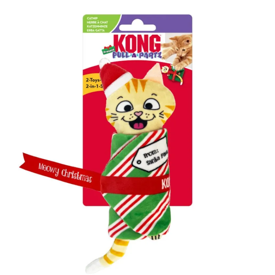 Kong Holiday Pull-A-Part Present juguete para gatos Sale