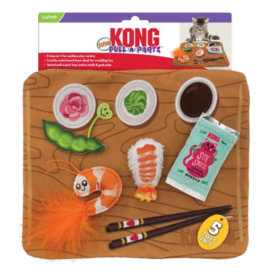 Kong Pull-A-Partz Sushi Juguete Interactivo para gatos Sale
