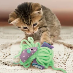 Kong Pull-A-Partz Yarnz Juguete 3 en 1 para gatitos Clearance