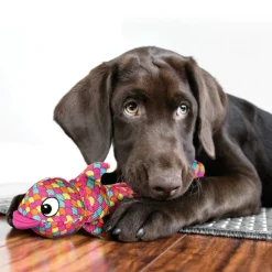 Kong Wubba Finz Pez Rosa juguete para perros