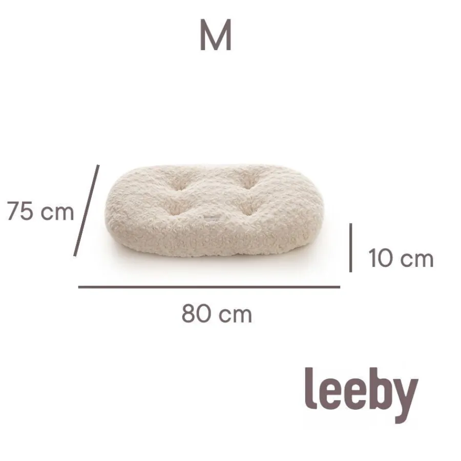 Leeby Almohadilla Blanca Suave para cachorros Best