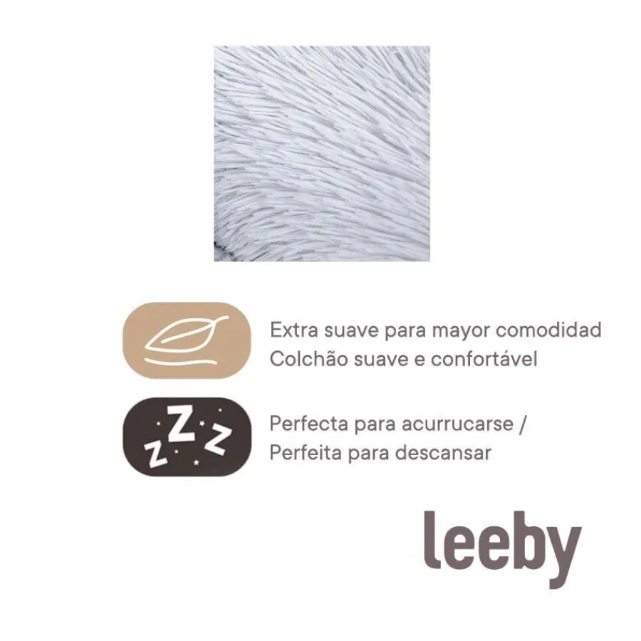 Leeby Almohadilla Blanca Suave para cachorros Best