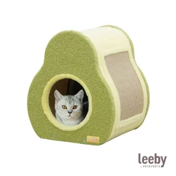 Leeby Alphonse cama nido con rascador en forma de aguacate para gatos Clearance