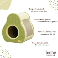 Leeby Alphonse cama nido con rascador en forma de aguacate para gatos Clearance