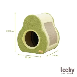 Leeby Alphonse cama nido con rascador en forma de aguacate para gatos Clearance