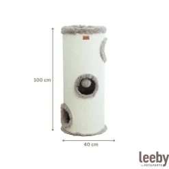 Leeby Bruno barril rascador con cama nido y juguete para gatos Outlet