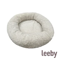 Leeby cama borreguito beige para cachorros New