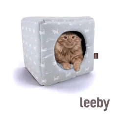 Leeby Cama Cueva Azul Claro para gatos Clearance