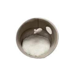 Leeby cama cueva beige para gatos New