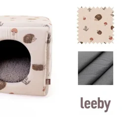 Leeby Cama Cueva Estampado de Erizos para gatos Best