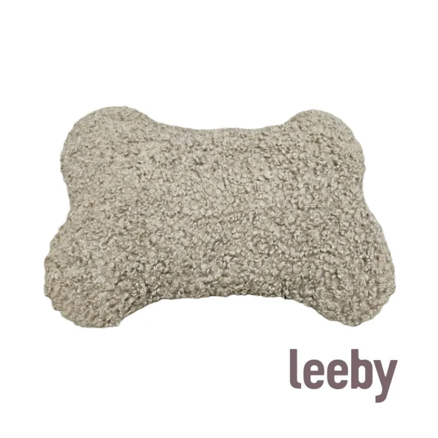 Leeby cama de hueso marrón para perros Clearance