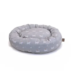 Leeby Cama Donut Antideslizante Gris para gatos Discount
