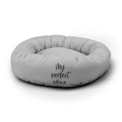 Leeby Cama Donut Antideslizante Gris para gatos Sale