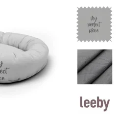 Leeby Cama Donut Antideslizante Gris para gatos Sale