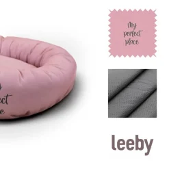 Leeby Cama Donut Antideslizante Rosa para gatos Outlet