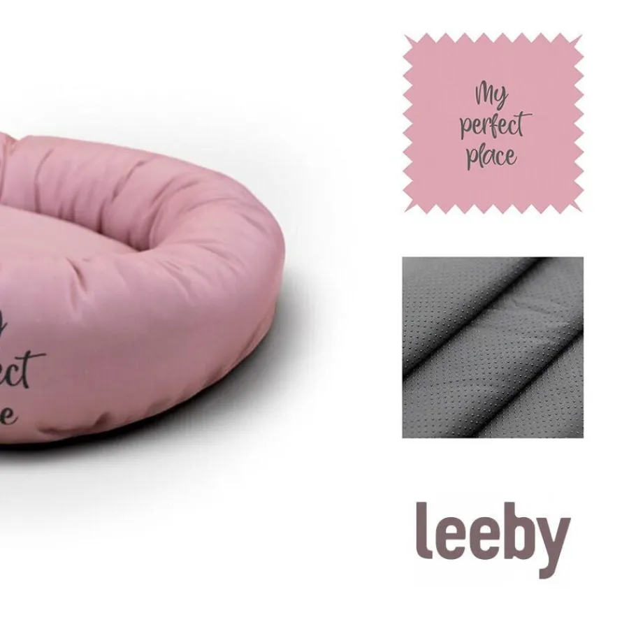 Leeby Cama Donut Antideslizante Rosa para gatos Outlet