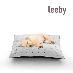 Leeby Cama gris con ovejitas desenfundable para cachorros Sale