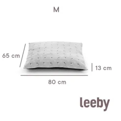 Leeby Cama gris con ovejitas desenfundable para cachorros Sale