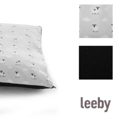 Leeby Cama gris con ovejitas desenfundable para cachorros Sale