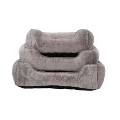 Leeby cama suave gris oscuro para perros Sale