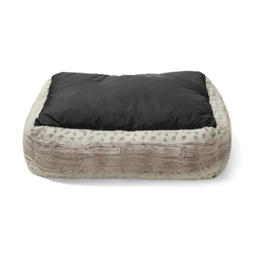 Leeby cama suave leopardo print para perros