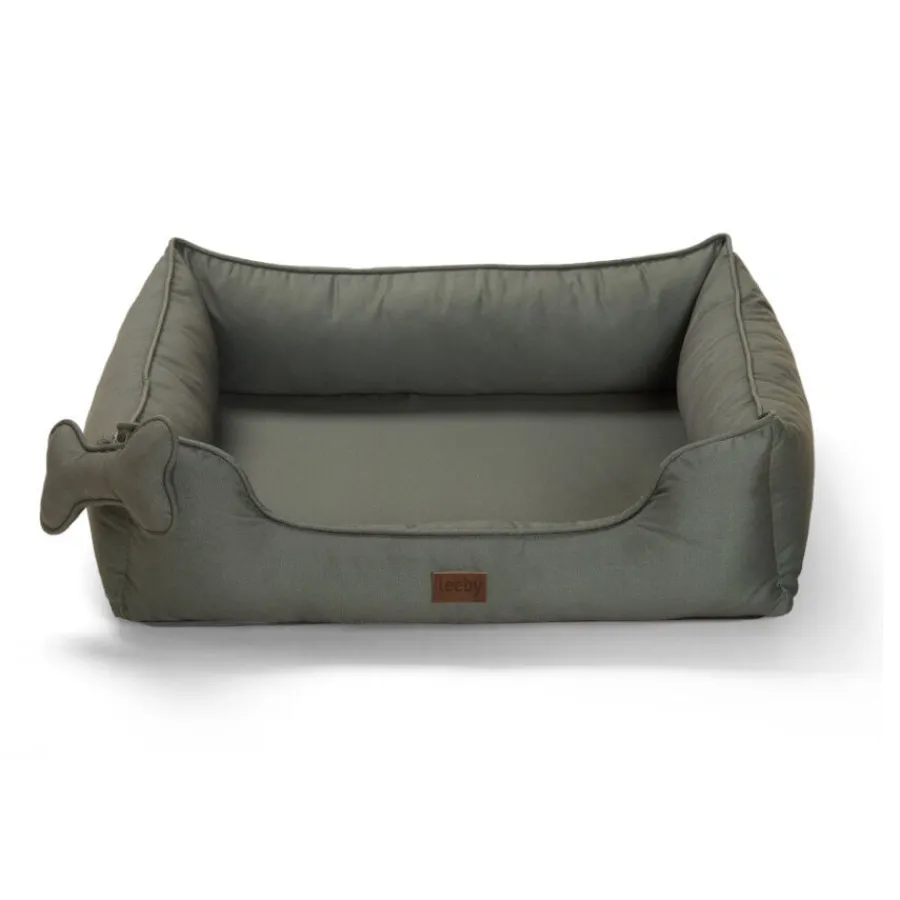 Leeby cama viscoelástica caqui para perros Best