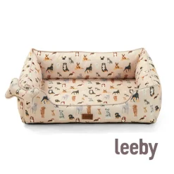 Leeby cama viscoelástica estampado perros para perros Discount