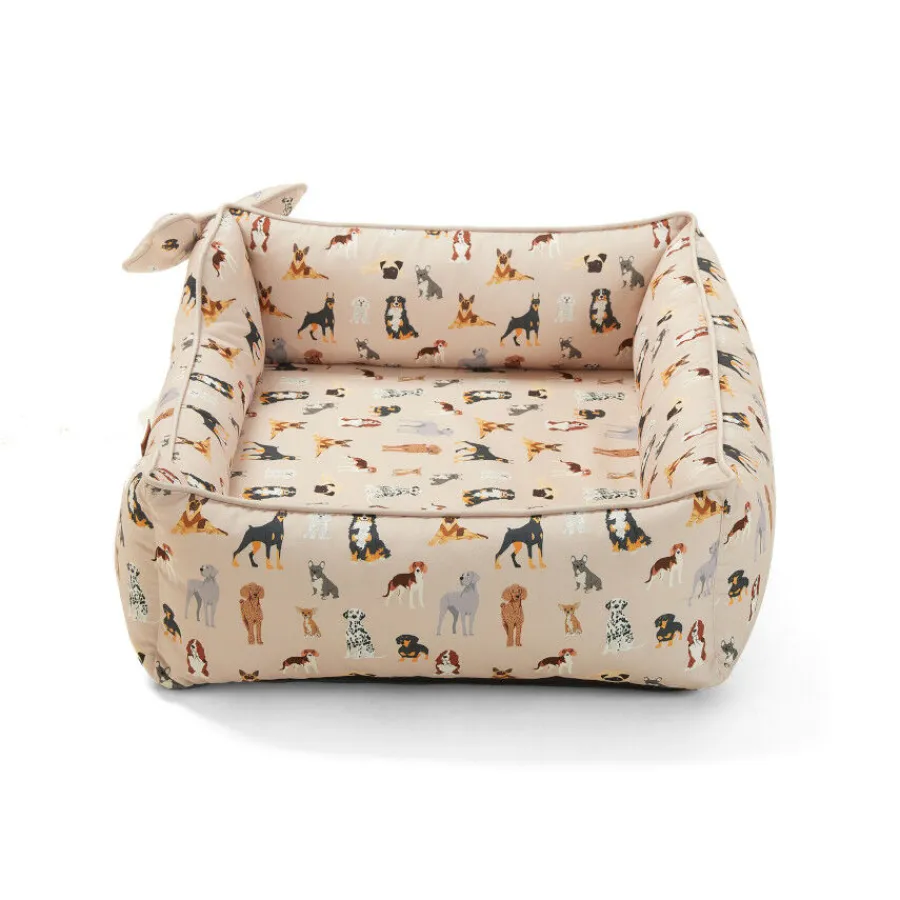 Leeby cama viscoelástica estampado perros para perros Discount