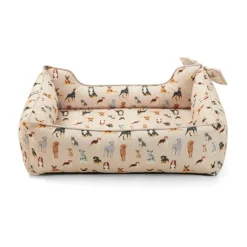Leeby cama viscoelástica estampado perros para perros Discount