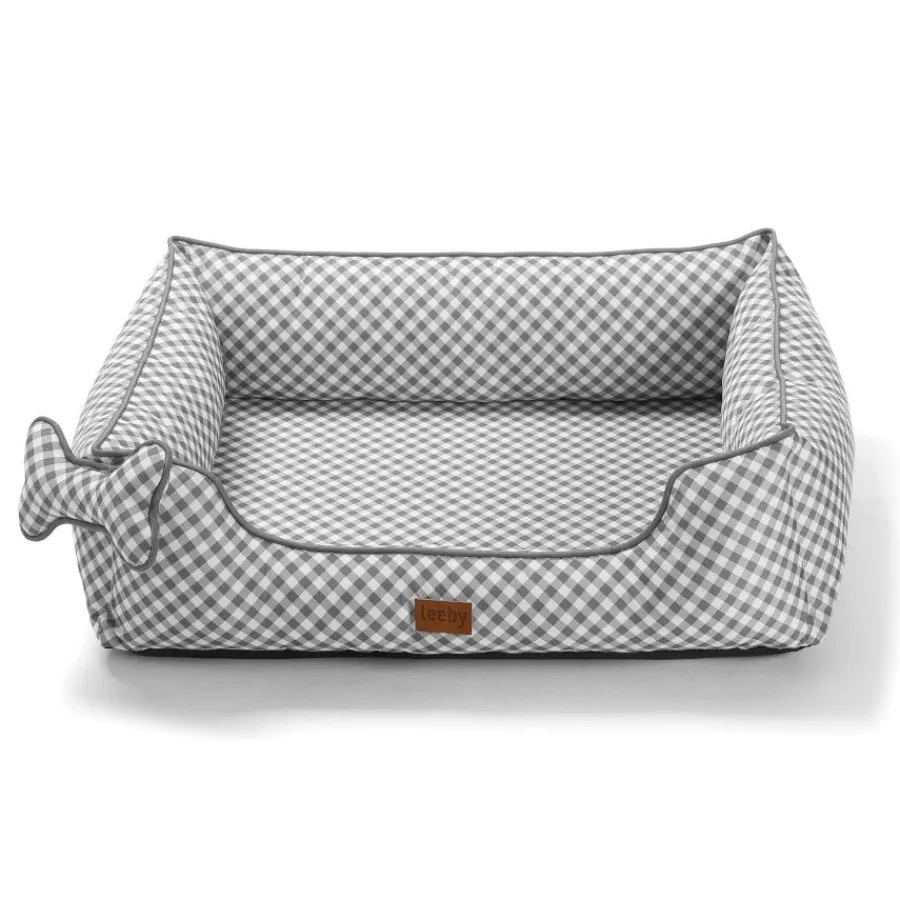Leeby cama viscoelástica vichy para perros Outlet