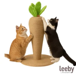 Leeby Carlos zanahoria rascador de yute para gatos New