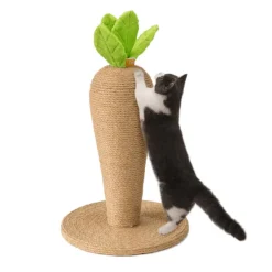 Leeby Carlos zanahoria rascador de yute para gatos New
