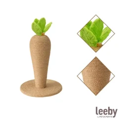 Leeby Carlos zanahoria rascador de yute para gatos New