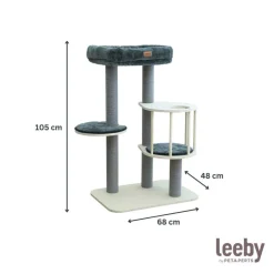 Leeby Cloud Collection torre rascador con cama para gatos Outlet