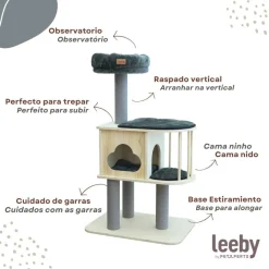 Leeby Cloud Collection torre rascador con cama nido para gatos Discount
