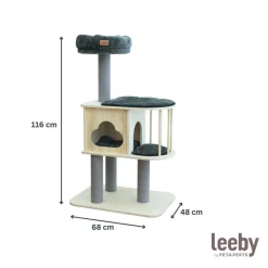 Leeby Cloud Collection torre rascador con cama nido para gatos Discount