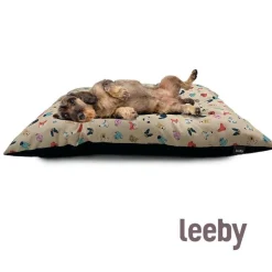 Leeby Cojín Acolchado Beige con Comics para perros Online