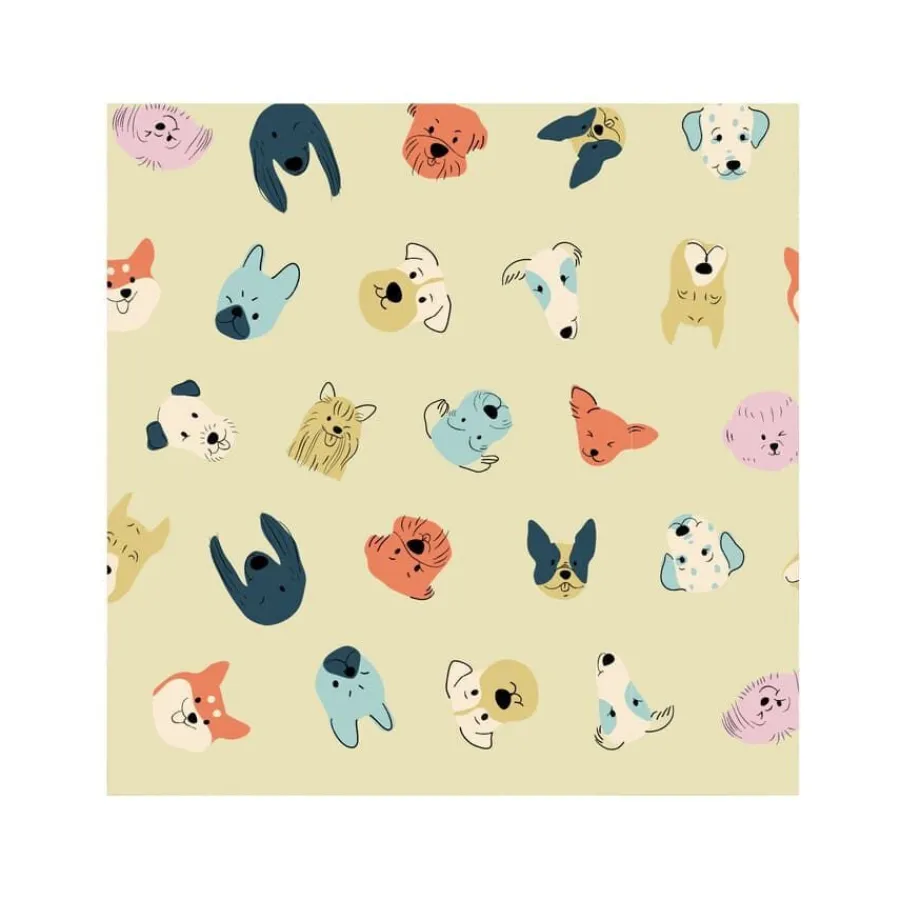 Leeby Cojín Acolchado Beige con Comics para perros Online