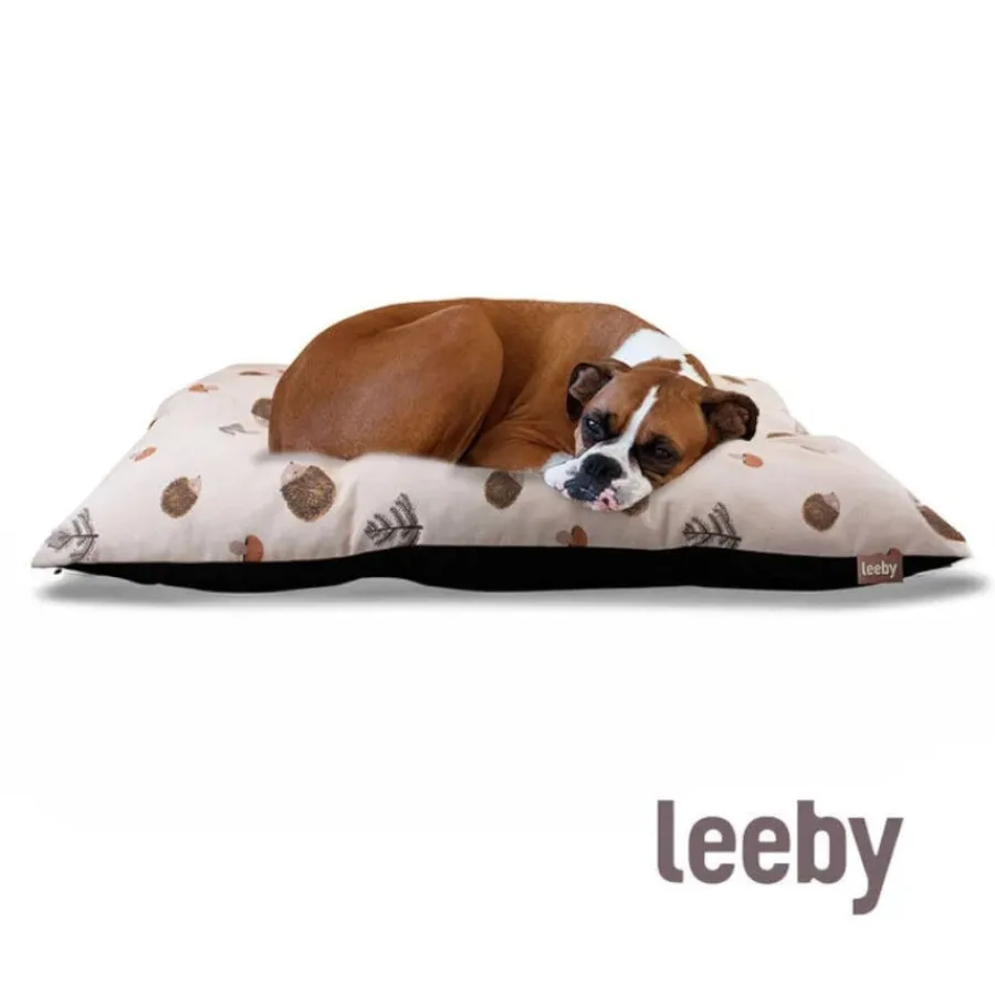 Leeby Cojín Acolchado Blanco con Erizos para perros Hot