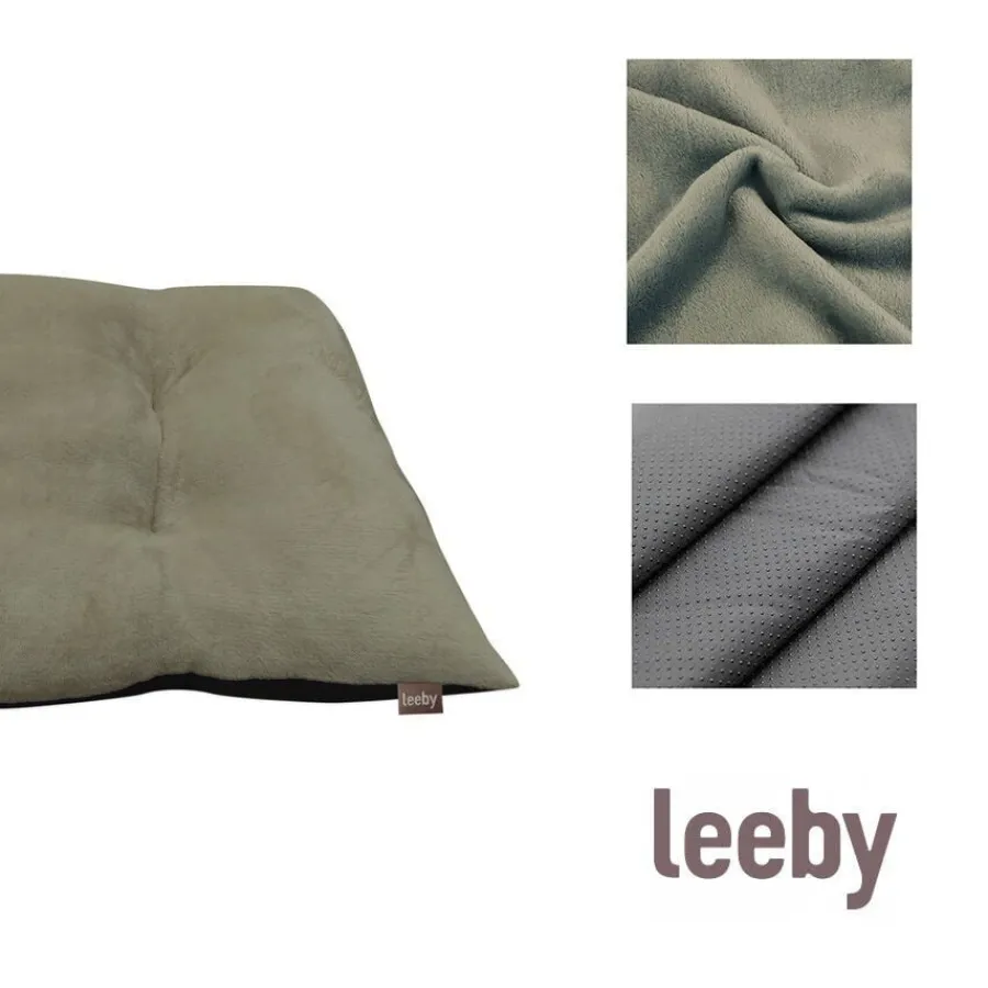 Leeby Cojín Acolchado de Terciopelo Verde para perros Online
